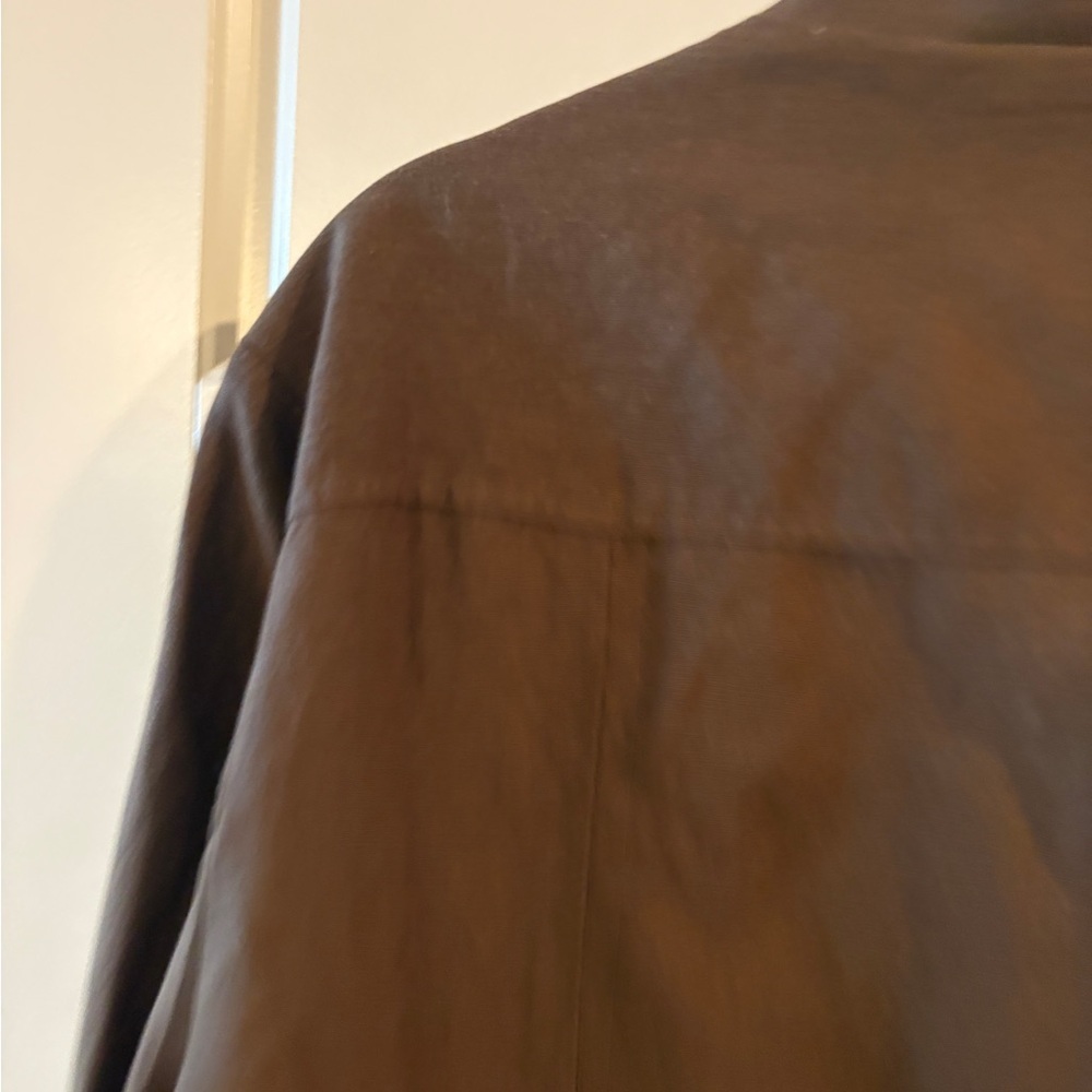 NWT Coldwater Creek  Brown Military Linen Safari Cargo Blazer / Jacket Size 18 - Picture 14 of 15